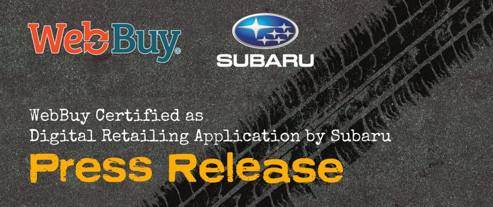 Subaru Certifies WebBuy